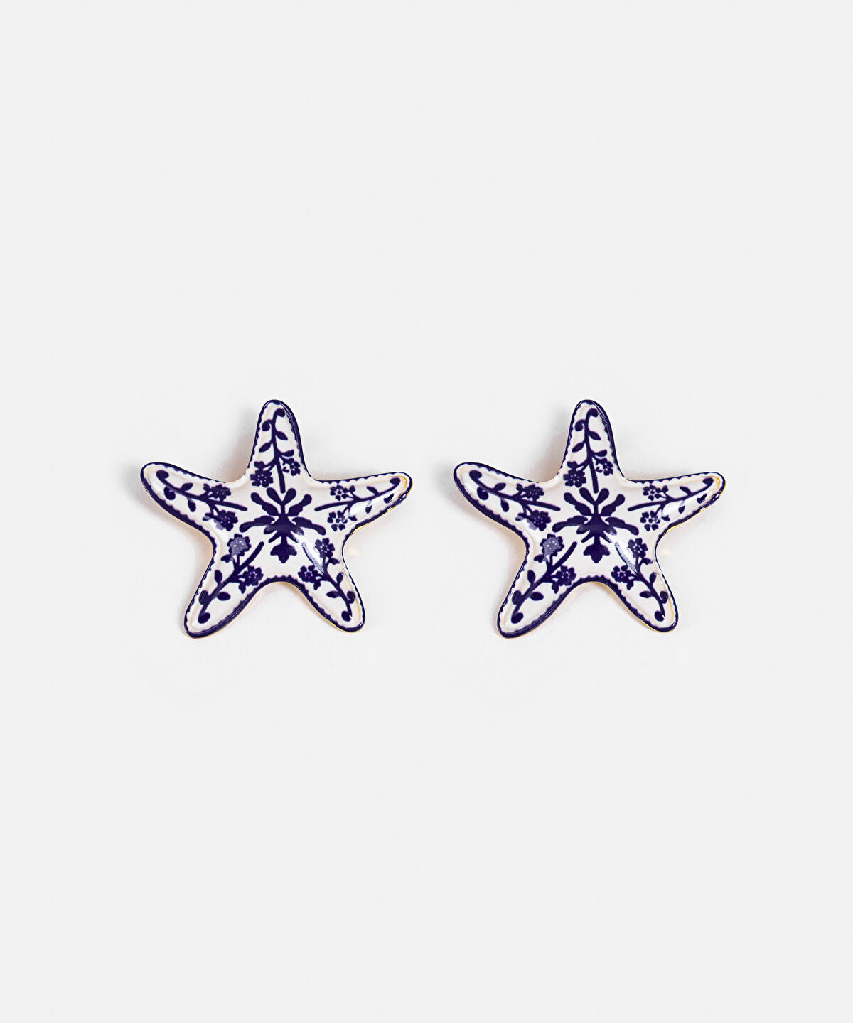 Patterned Starfish Earrings