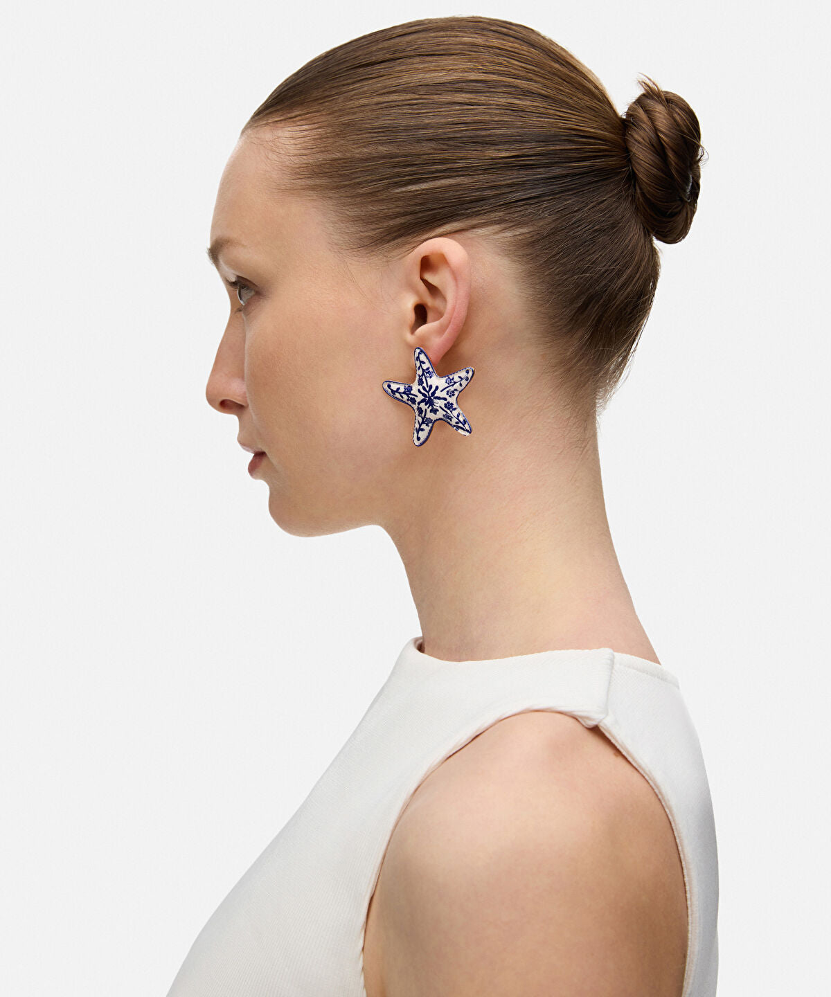 Patterned Starfish Earrings