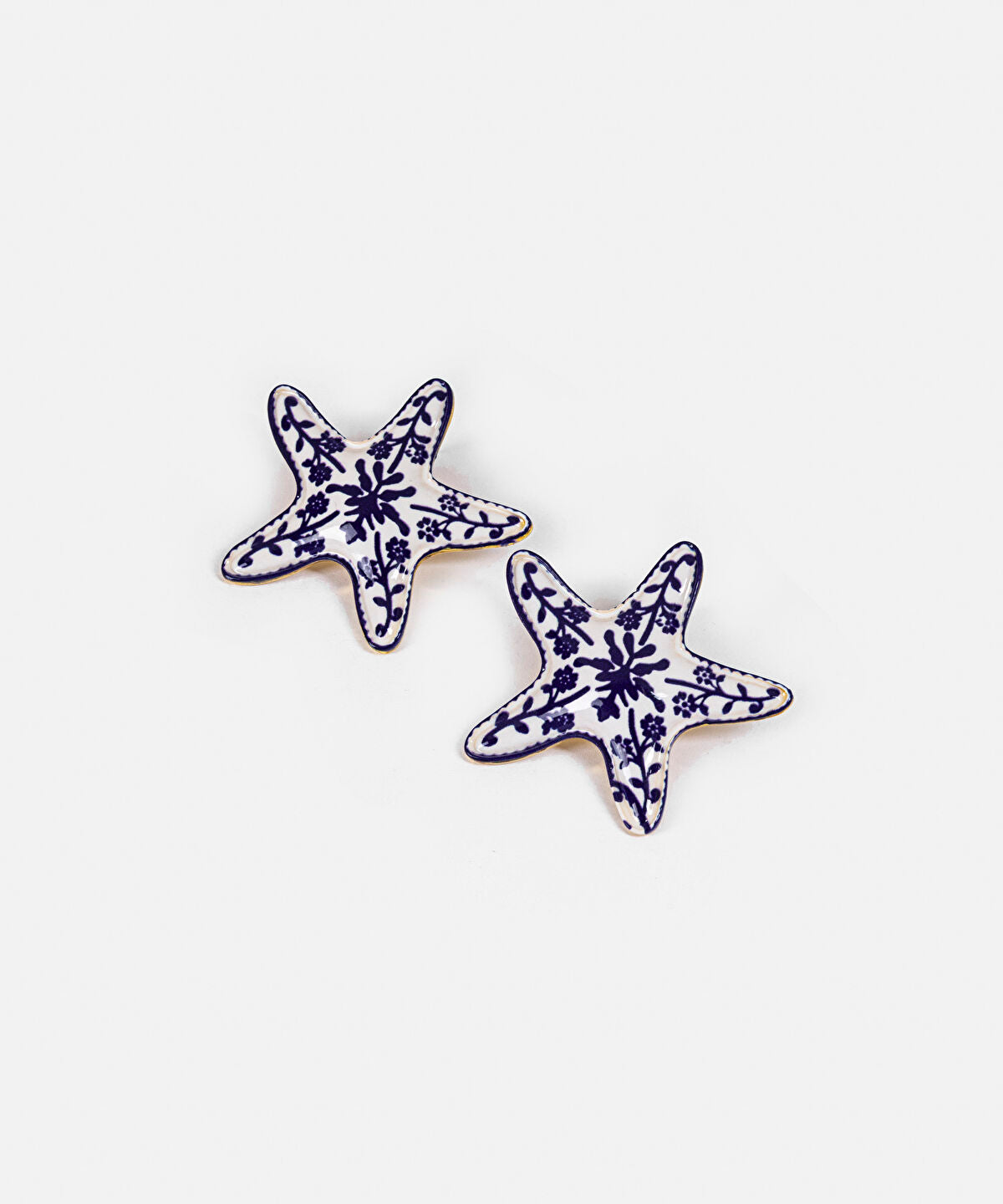 Patterned Starfish Earrings
