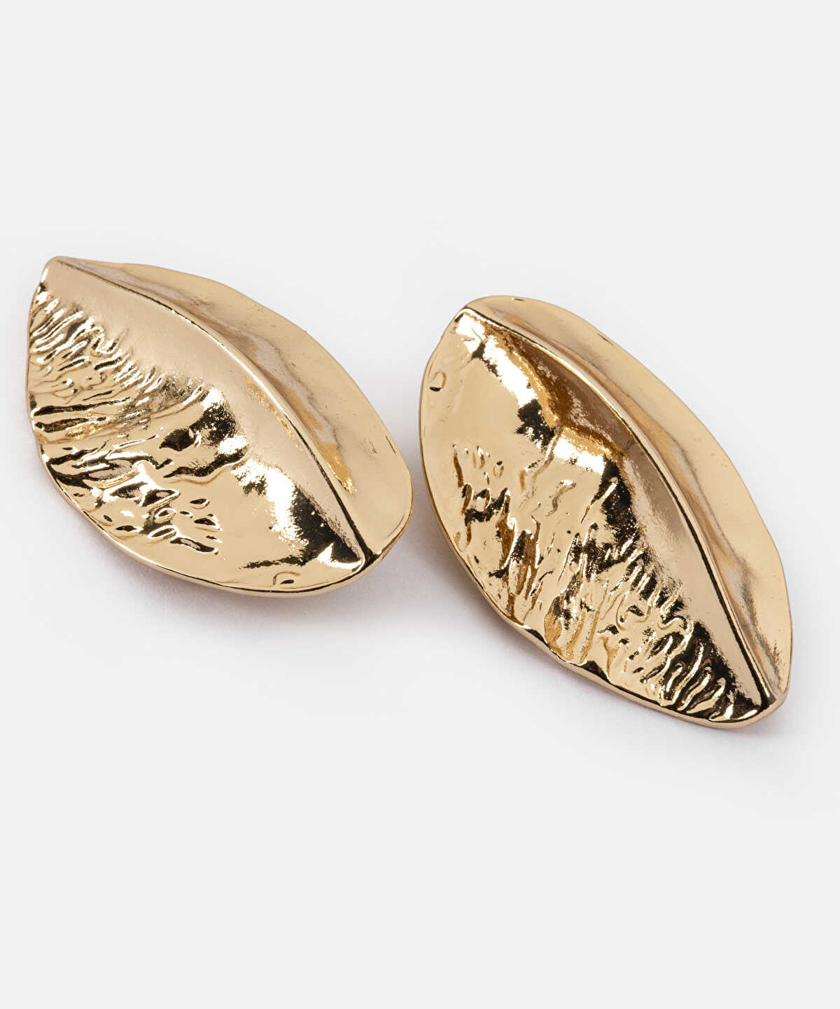 Contrast Texture Metal Earrings