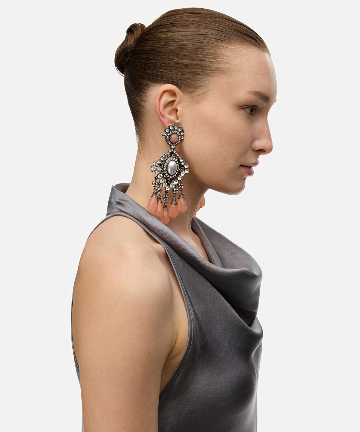Crystal Embellished Maxi Earrings