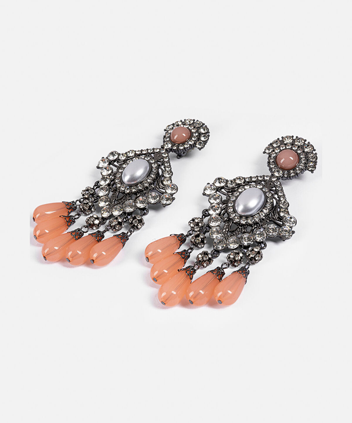 Crystal Embellished Maxi Earrings