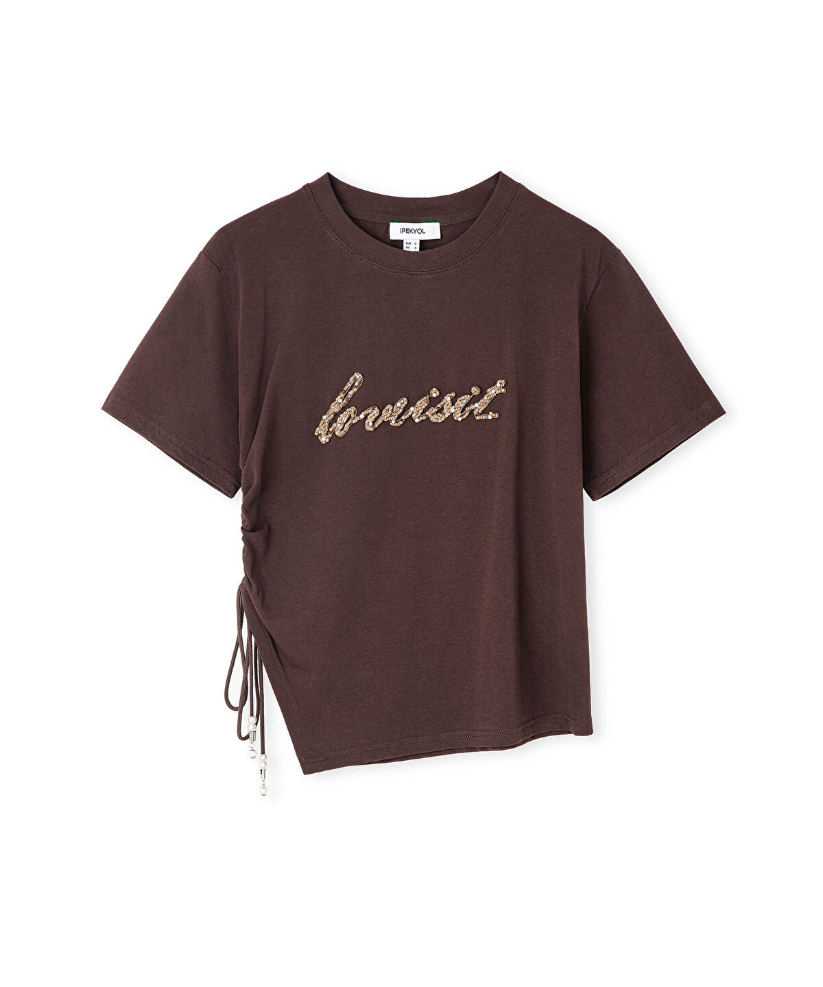 Embellished Slogan T-Shirt