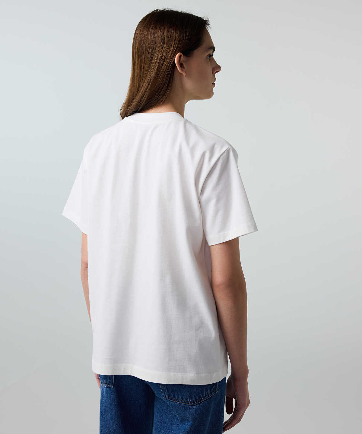 T-Shirt with Faux Pearl Embellishments