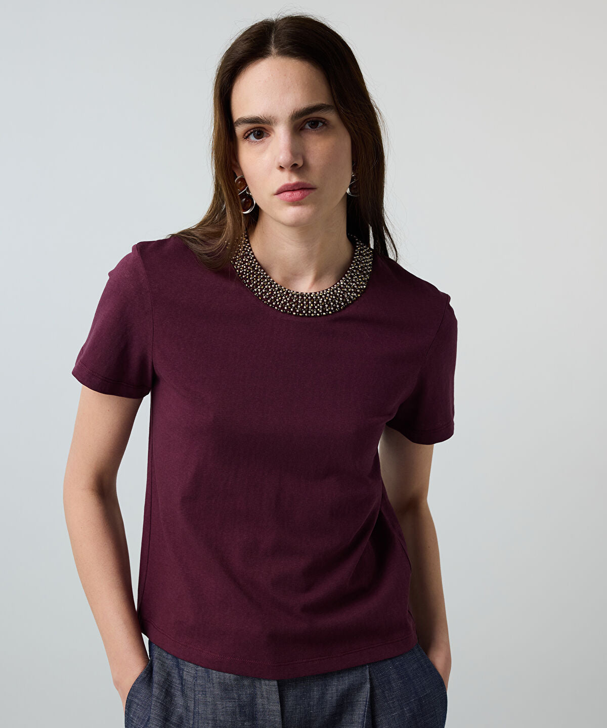 T-Shirt with Embellishments