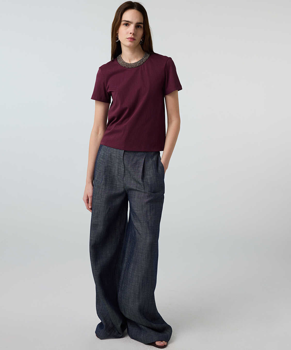 T-Shirt with Embellishments