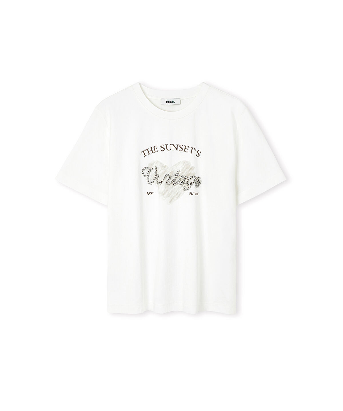 Printed Rhinestone T-Shirt