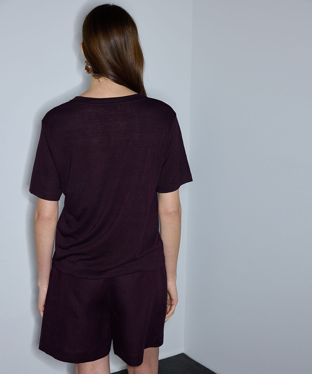 Rhinestone V-Neck T-Shirt