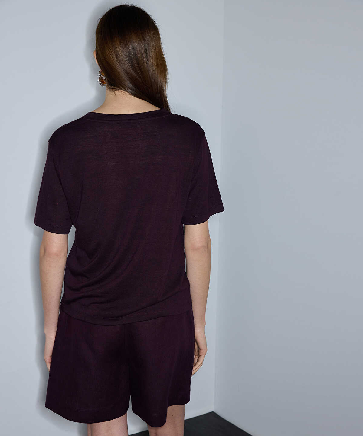 Rhinestone V-Neck T-Shirt