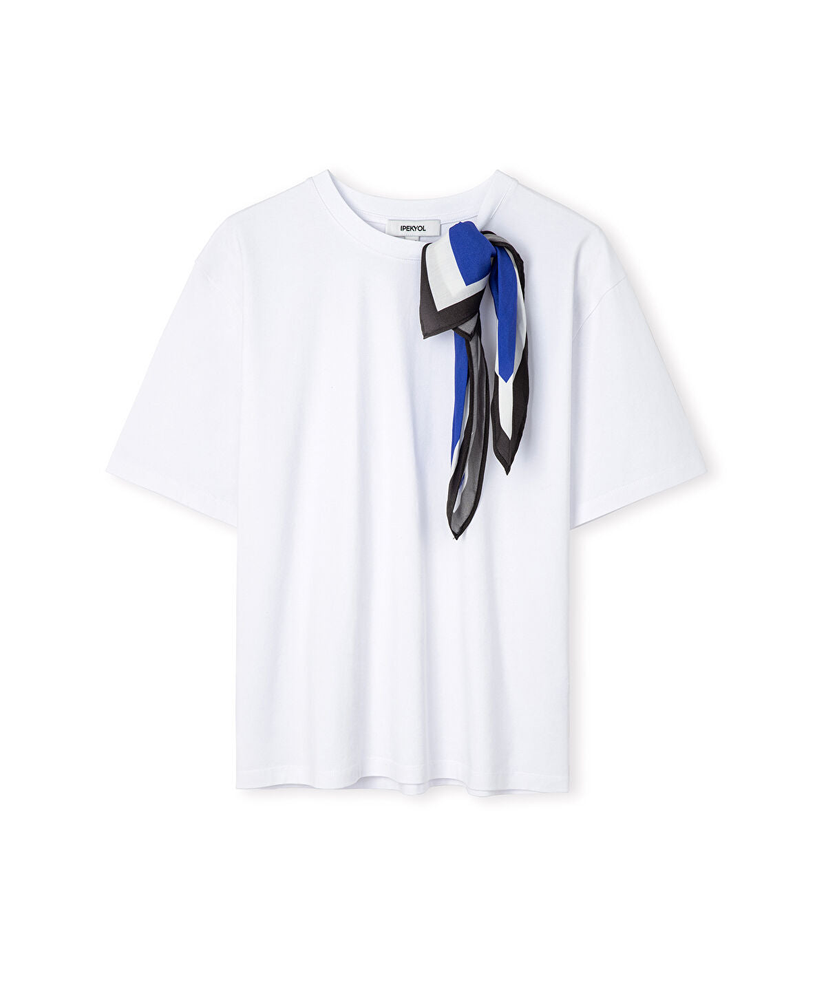 Printed Scarf T-Shirt