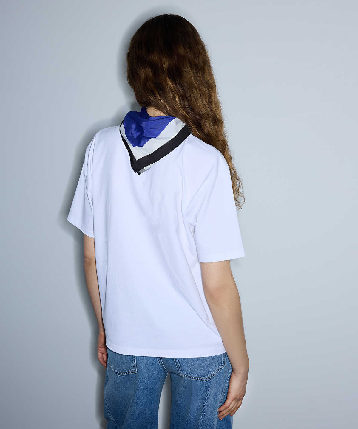 Printed Scarf T-Shirt