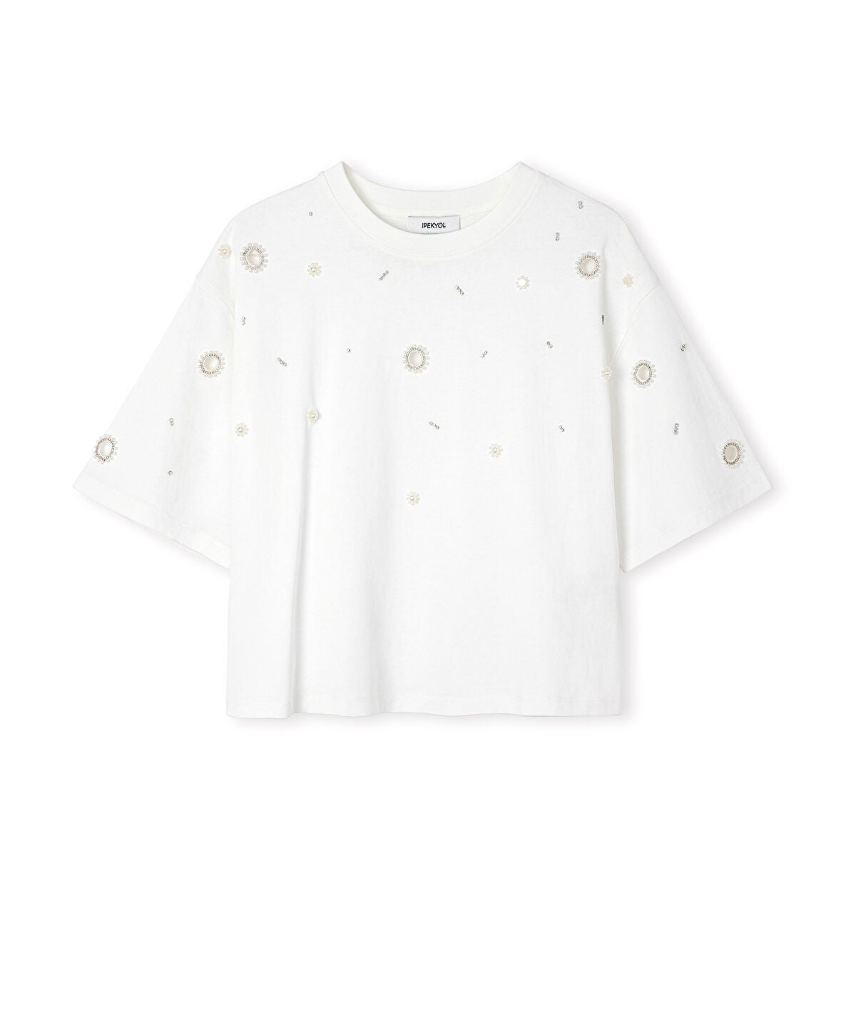 Embellished Cutout T-Shirt
