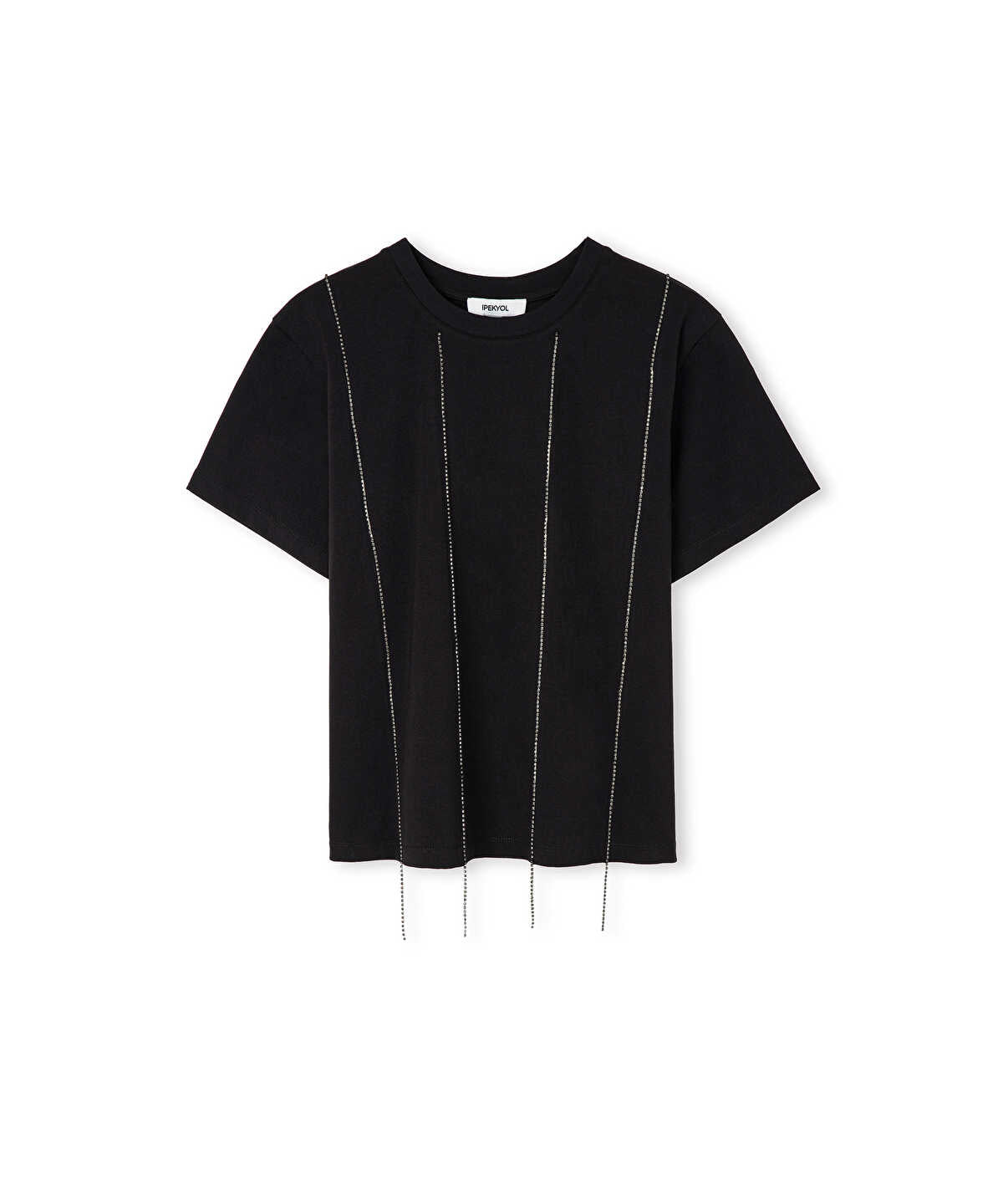 Rhinestone-Embellished T-Shirt