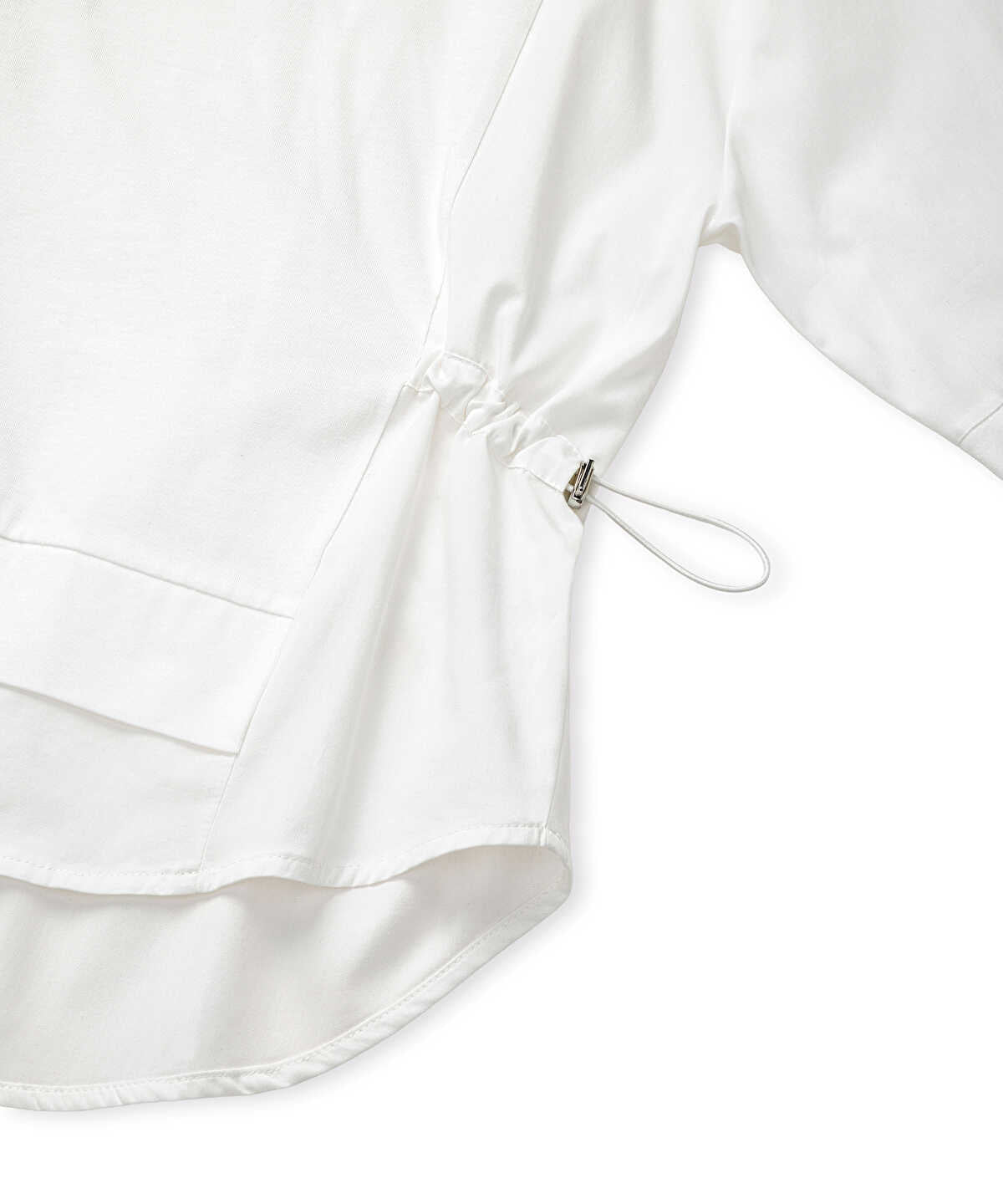 Adjustable Waist Mixed Media T-Shirt