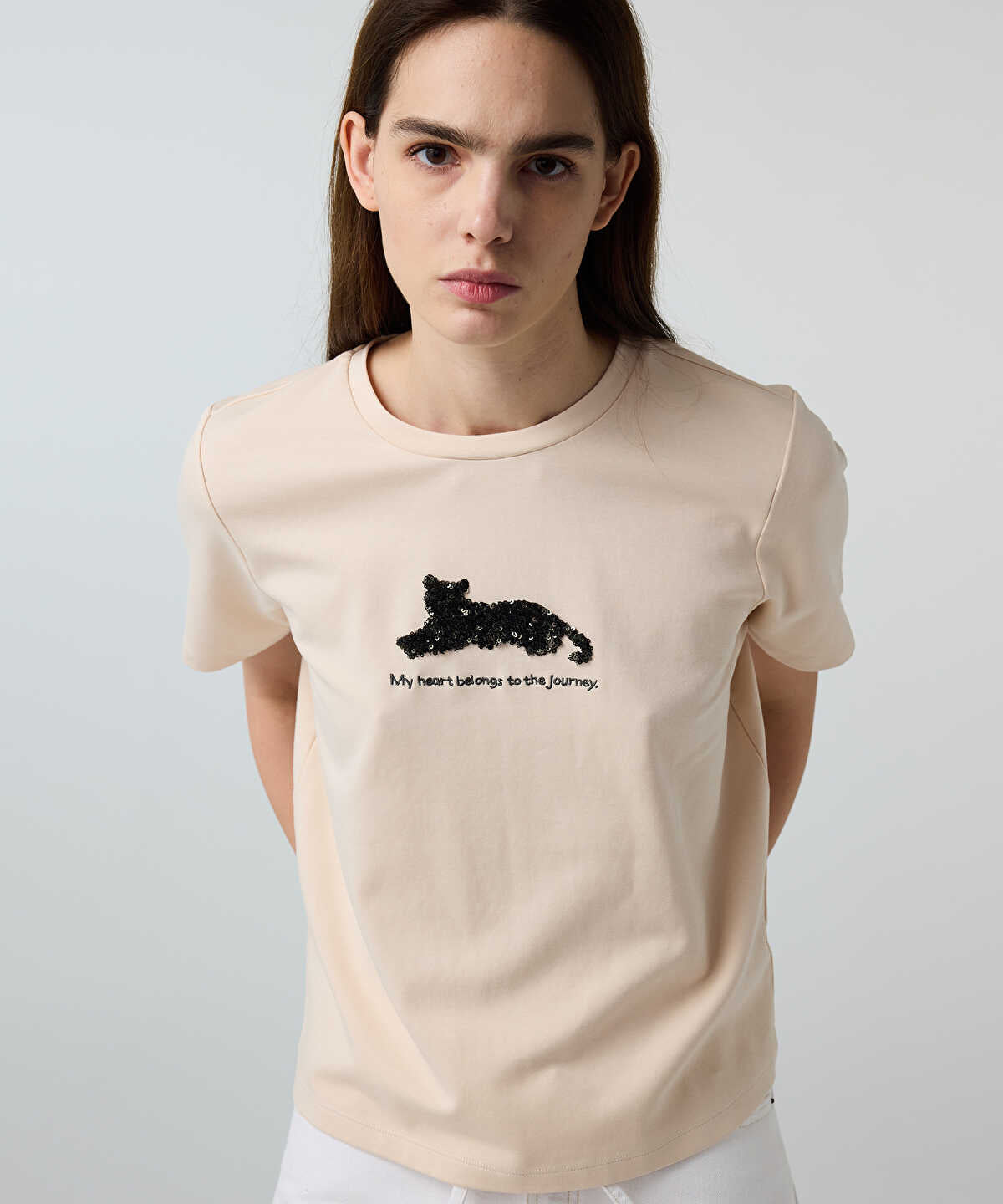 Sequin Embellished T-Shirt
