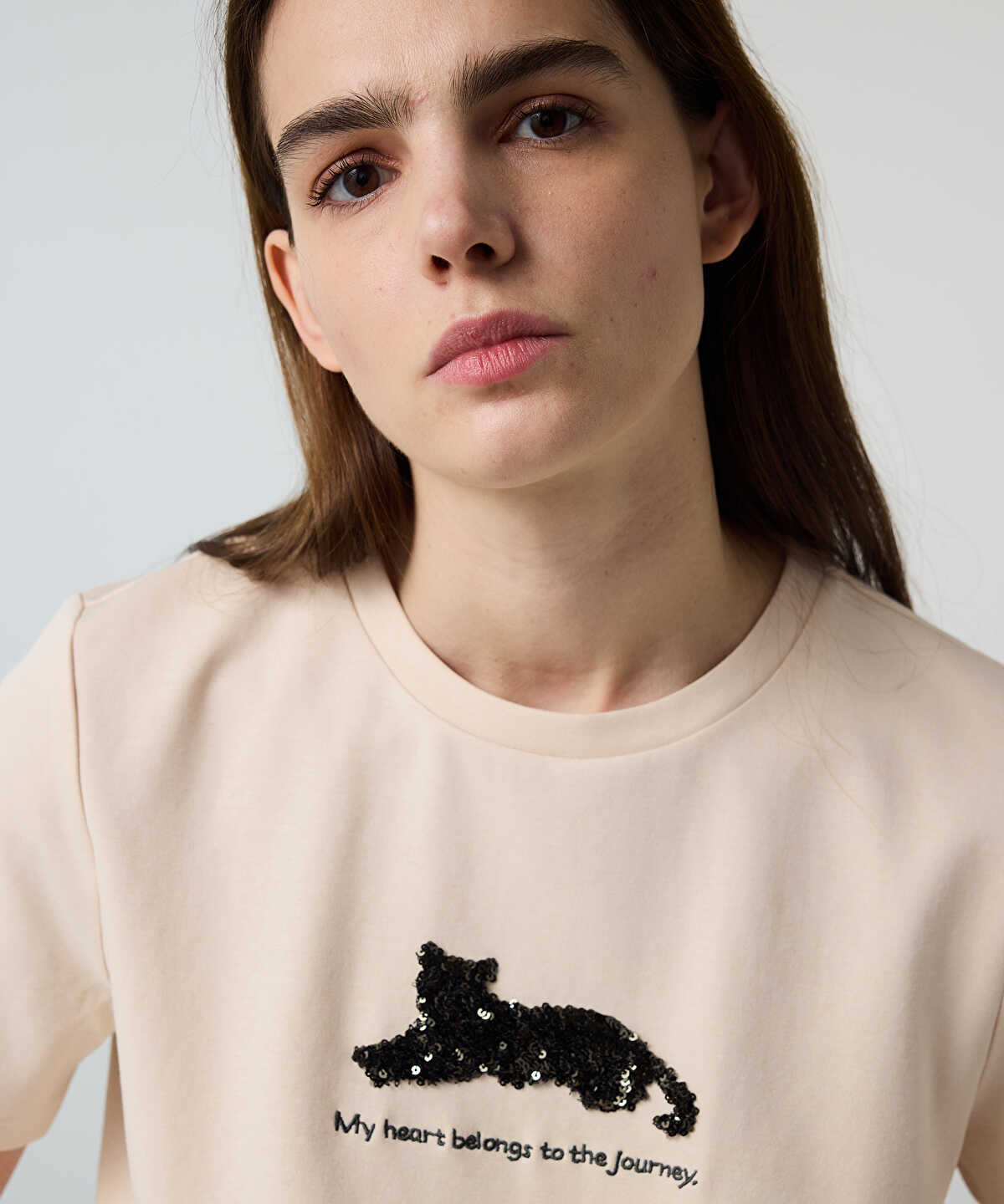 Sequin Embellished T-Shirt