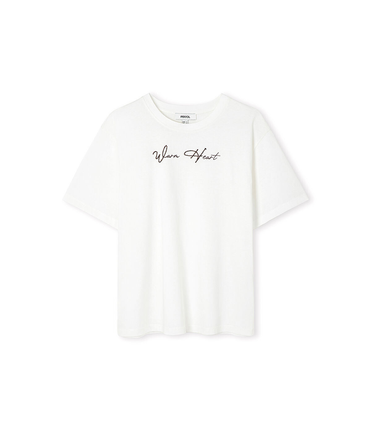 Embroidered Slogan T-Shirt