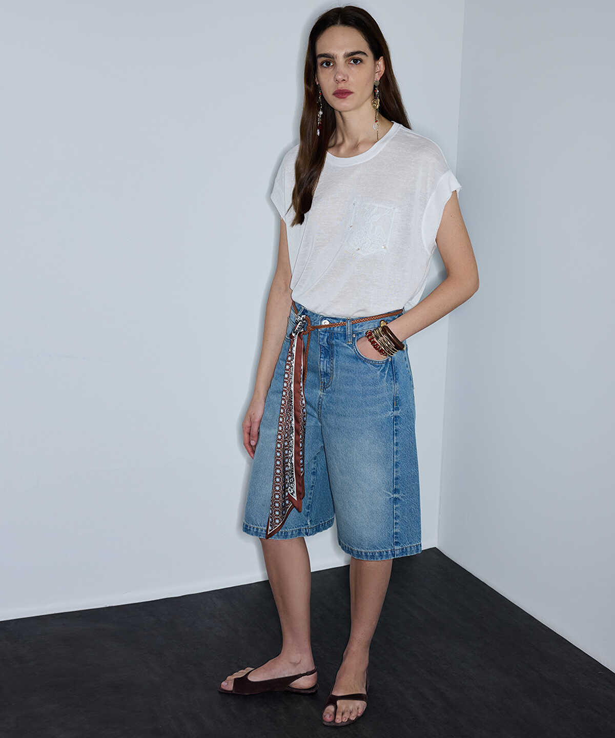 Crochet Pocket T-Shirt