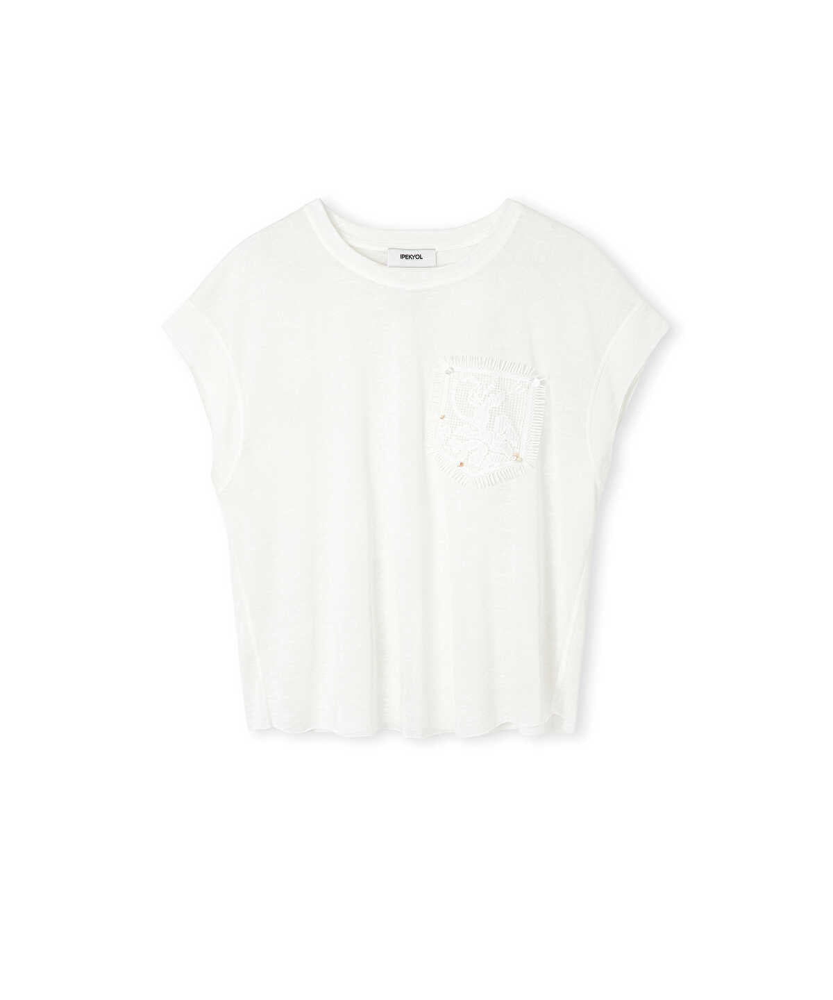 Crochet Pocket T-Shirt