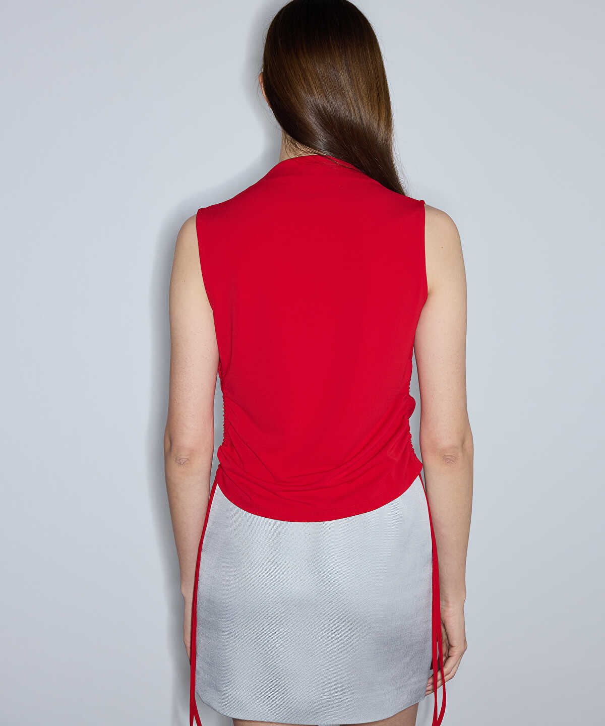 Draped Neck T-Shirt