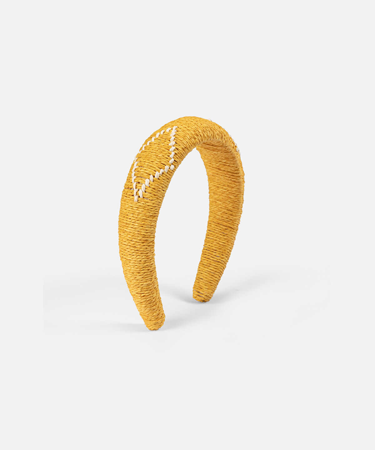 Contrast Stitch Raffia Headband