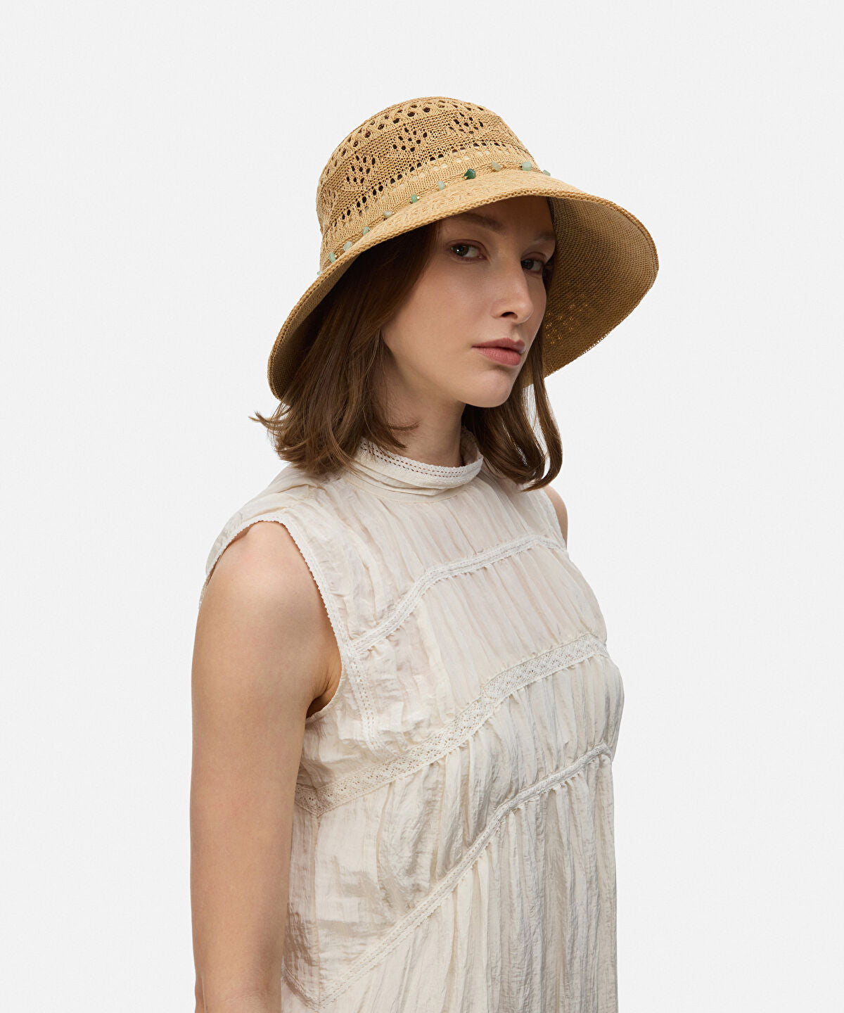 Acrylic Beaded Band Hat