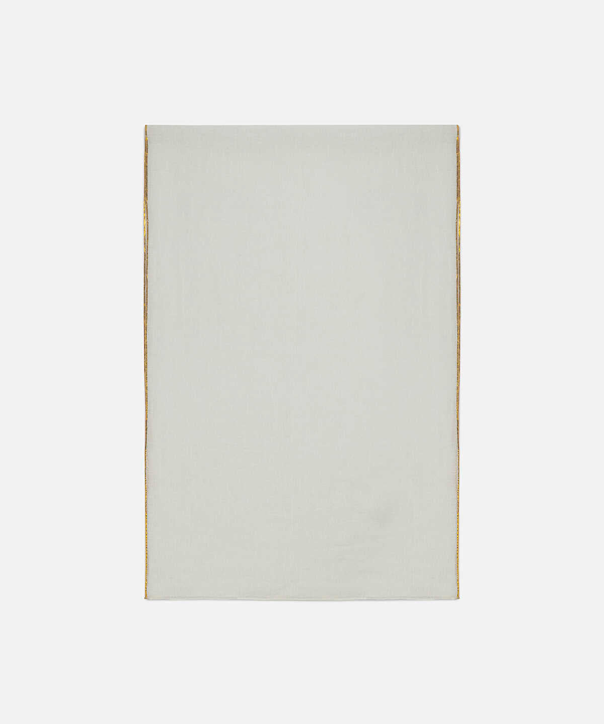 Contrast Trim Linen Scarf