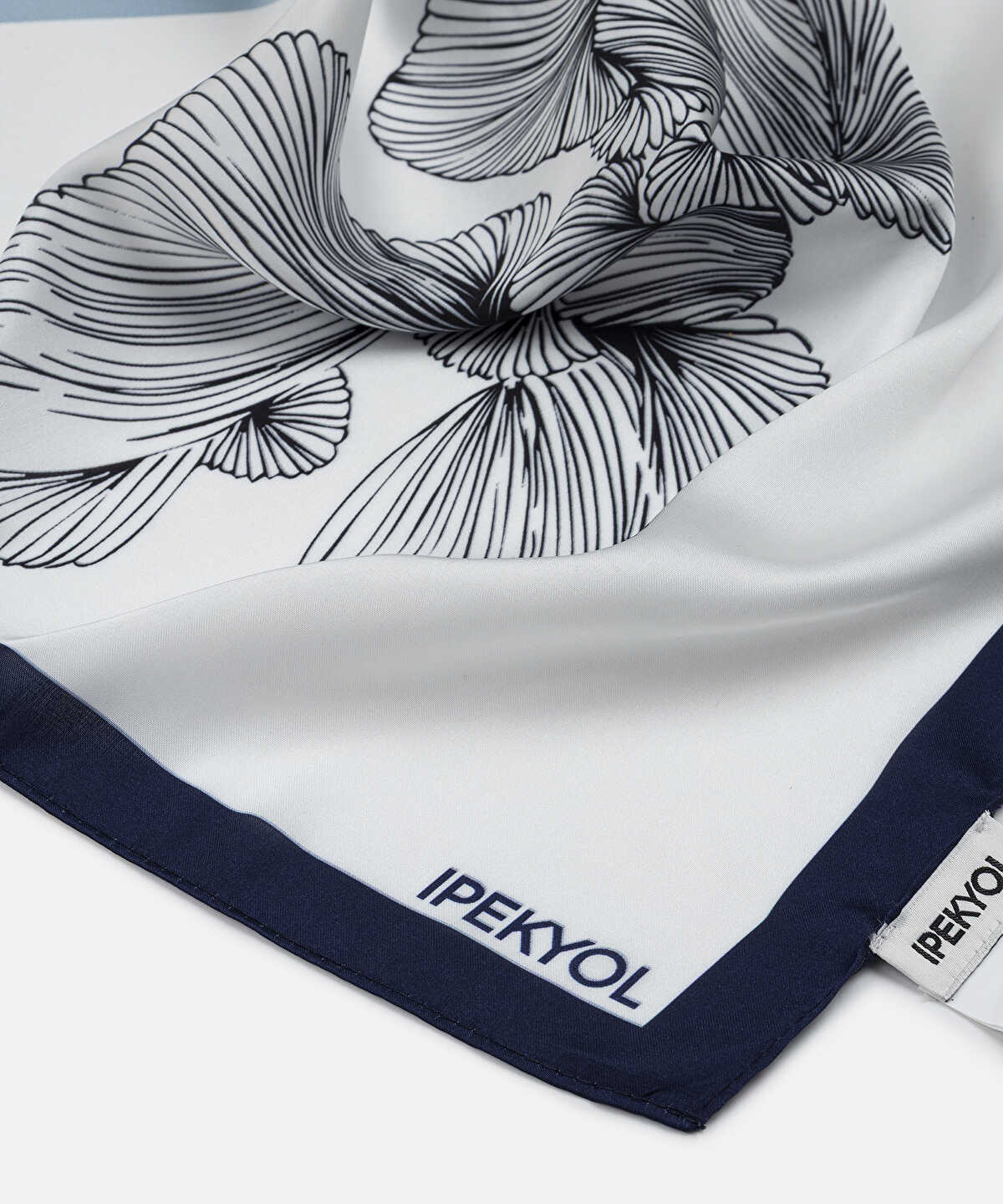 Printed Color-Block Scarf