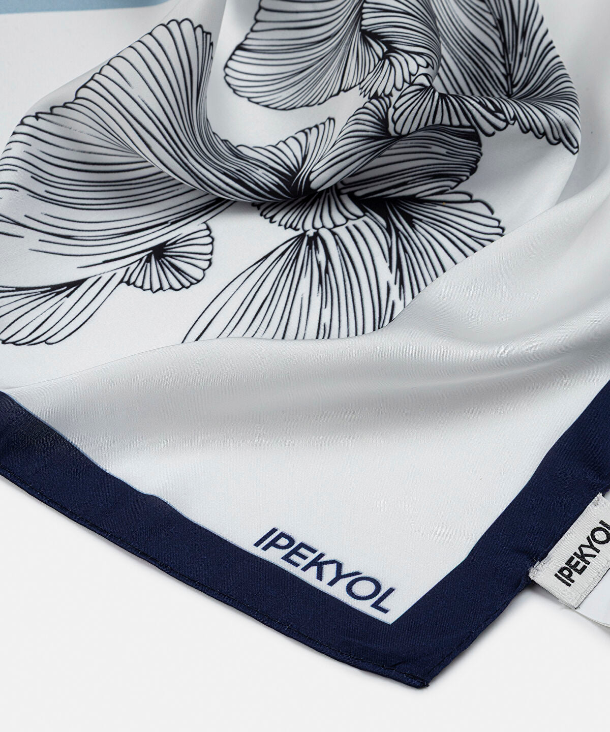 Printed Color-Block Scarf