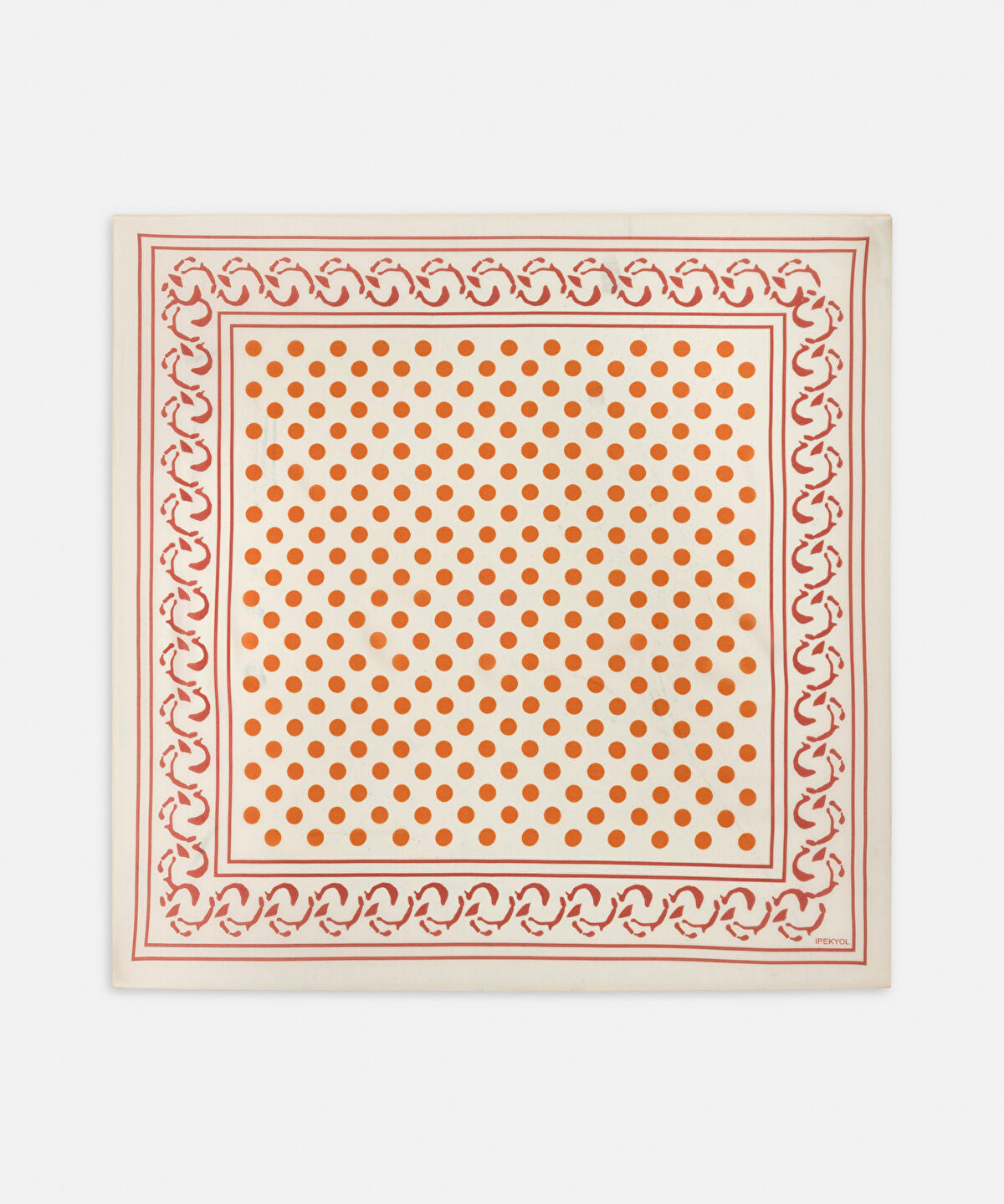 Polka Dot Silk Blend Scarf