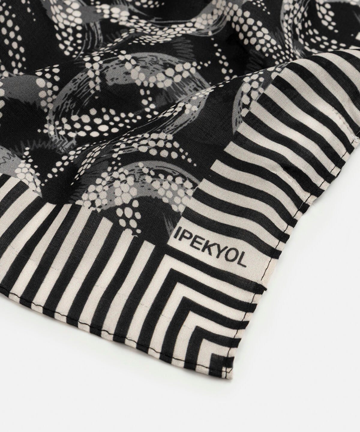 Printed Silk Blend Scarf