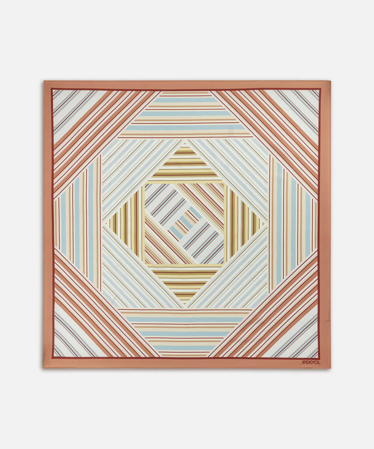 Striped Color-Block Scarf