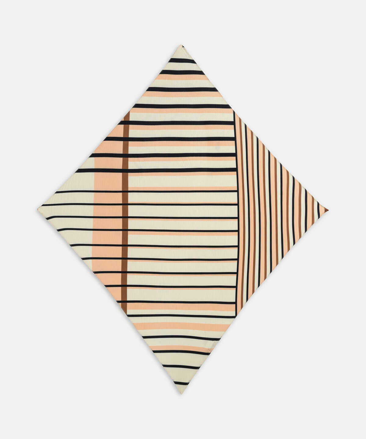 Pleated Color-Block Scarf