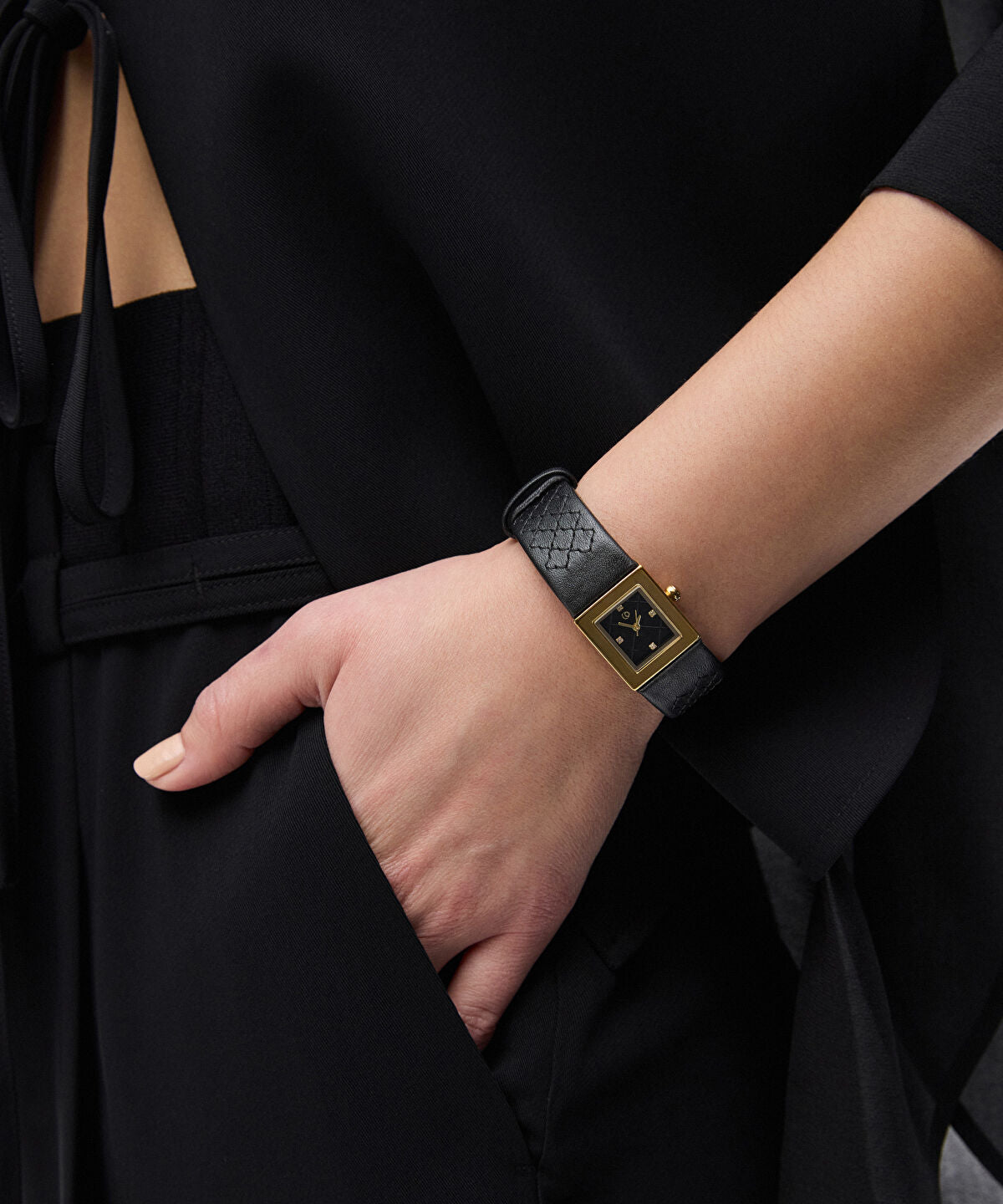 Leather-Effect Strap Watch