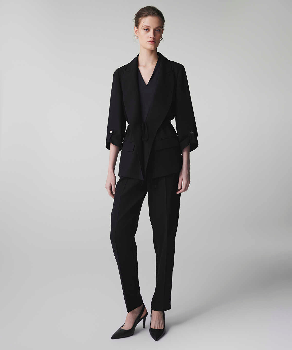 Tie Waist Blazer