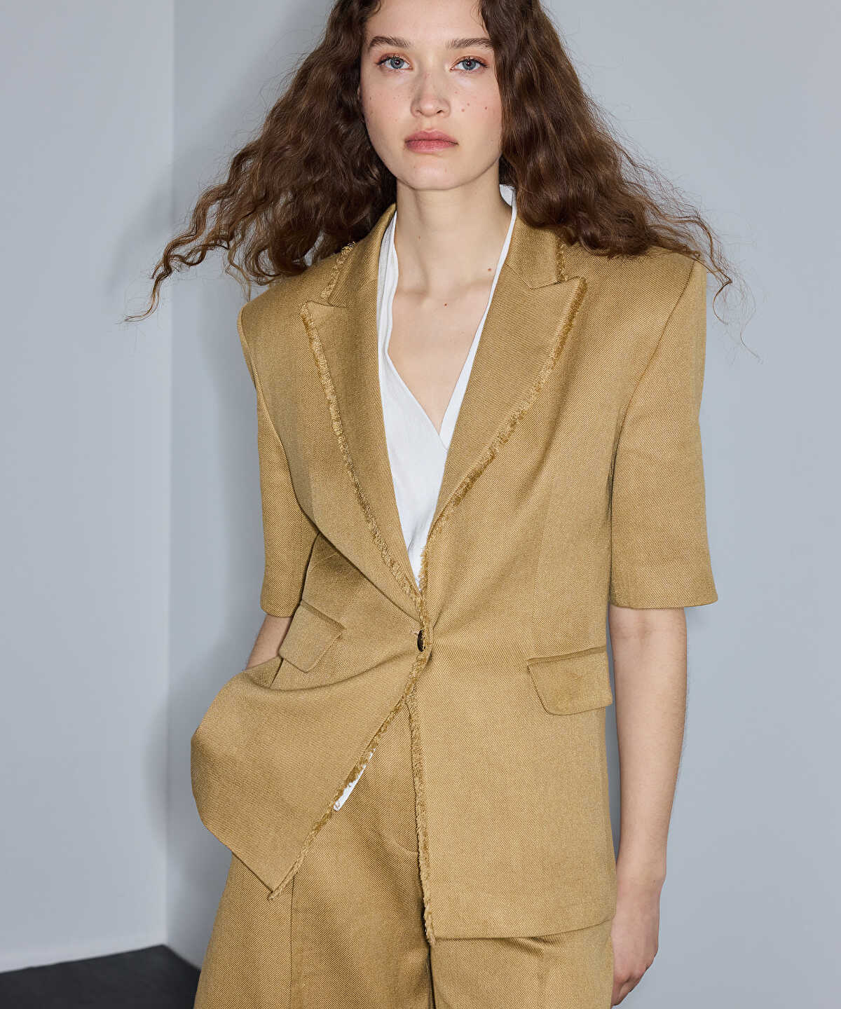 Fringe-Trim Blazer
