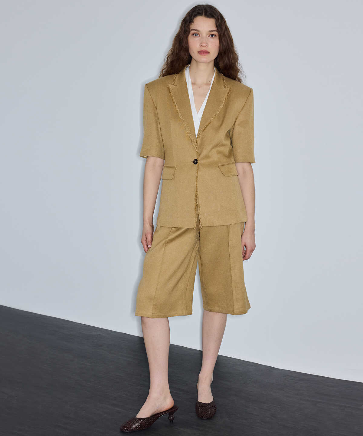 Fringe-Trim Blazer
