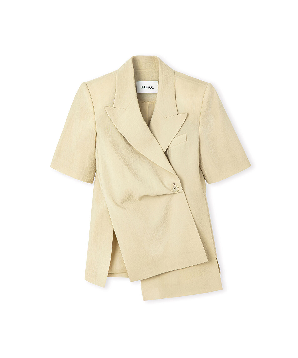Asymmetric Double-Breasted Blazer