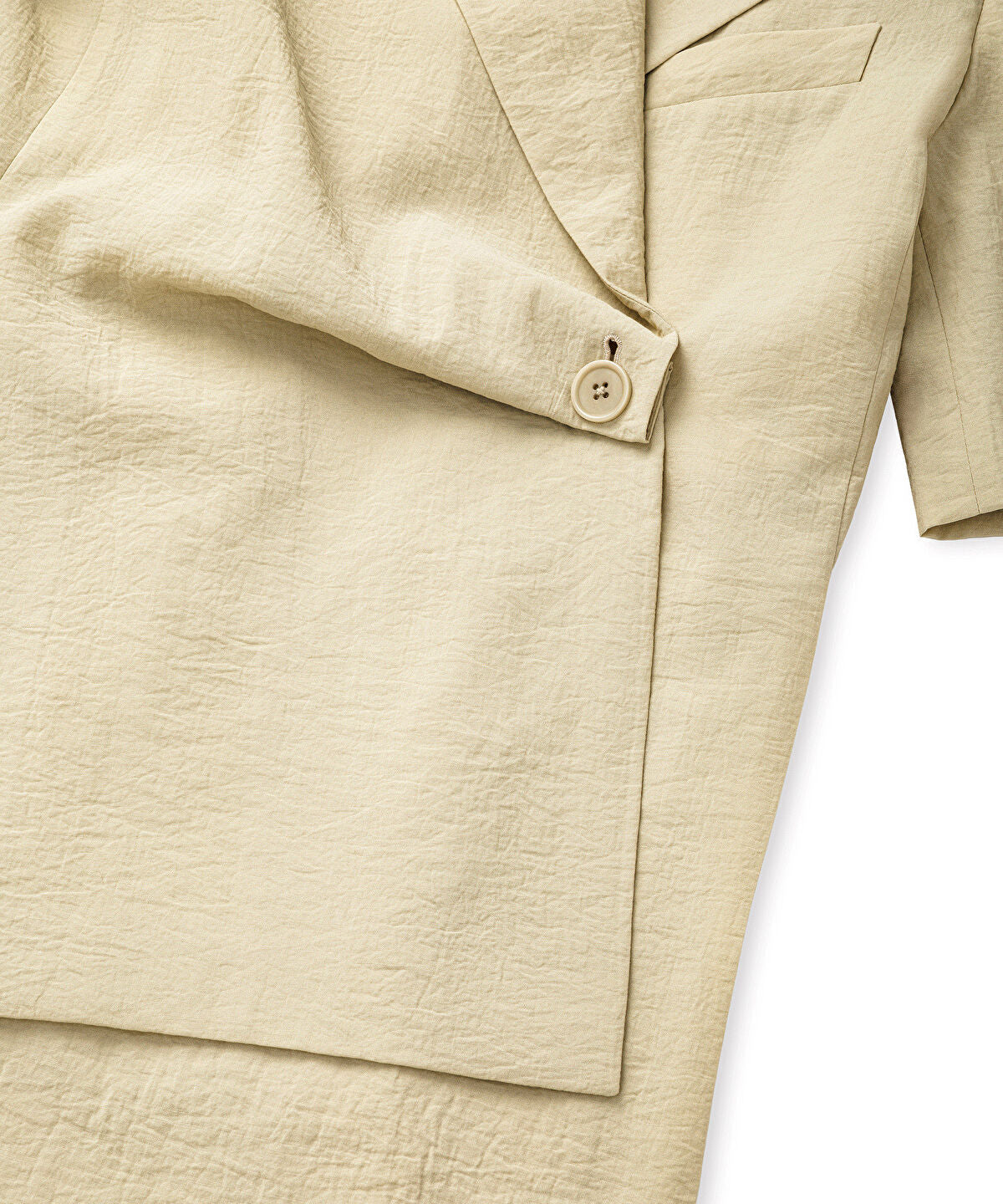 Asymmetric Double-Breasted Blazer