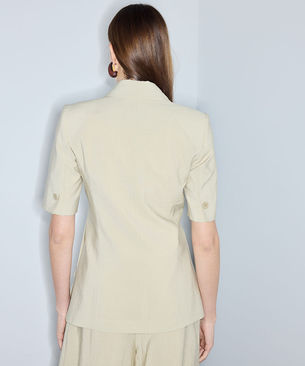 Asymmetric Double-Breasted Blazer