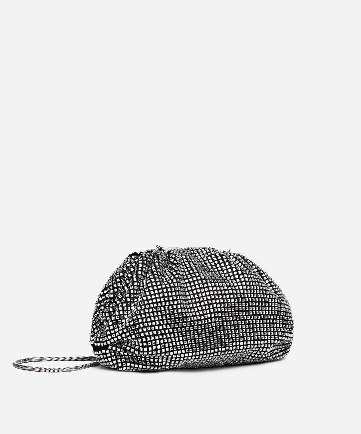 Rhinestone Clutch with Detachable Strap