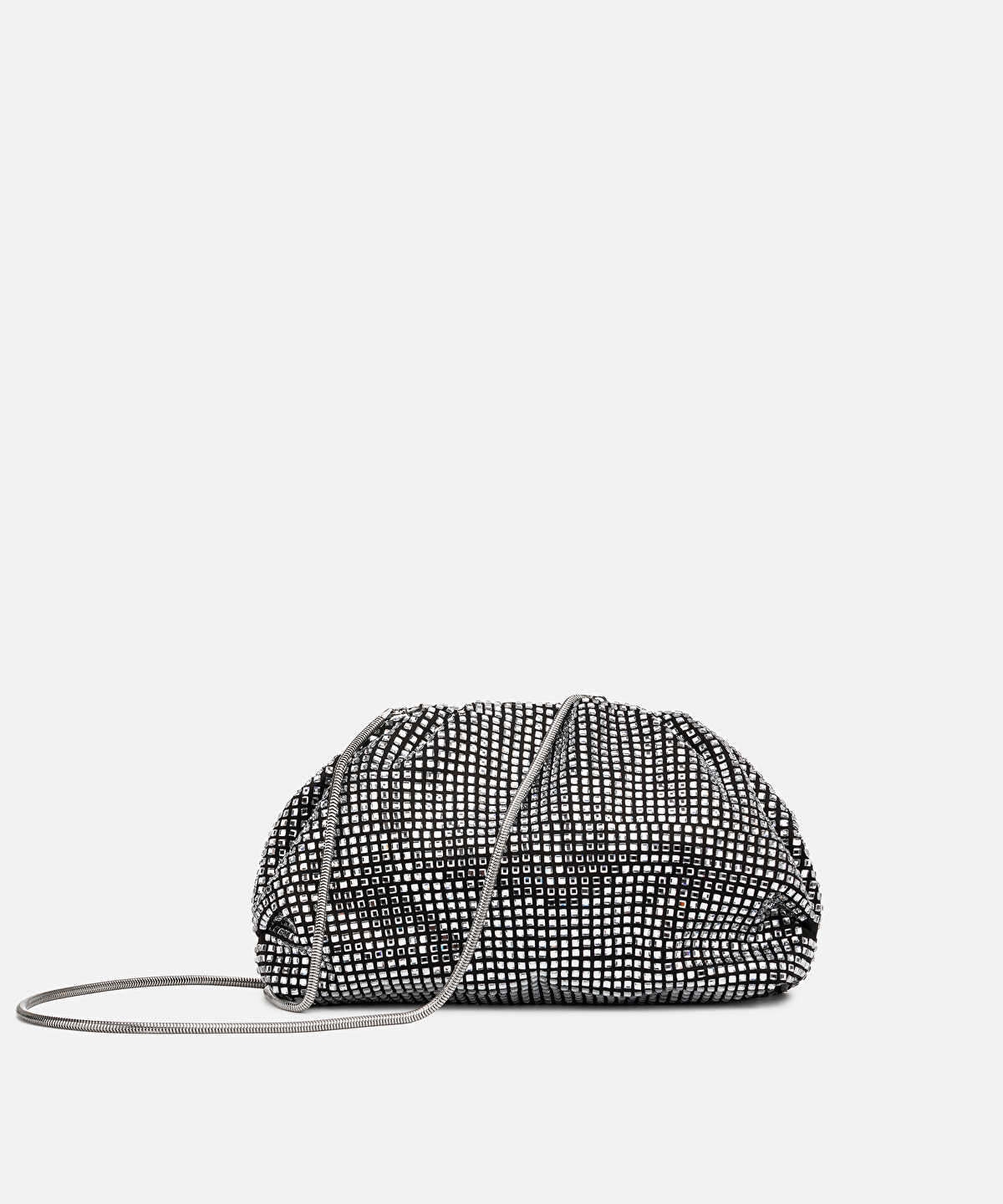 Rhinestone Clutch with Detachable Strap