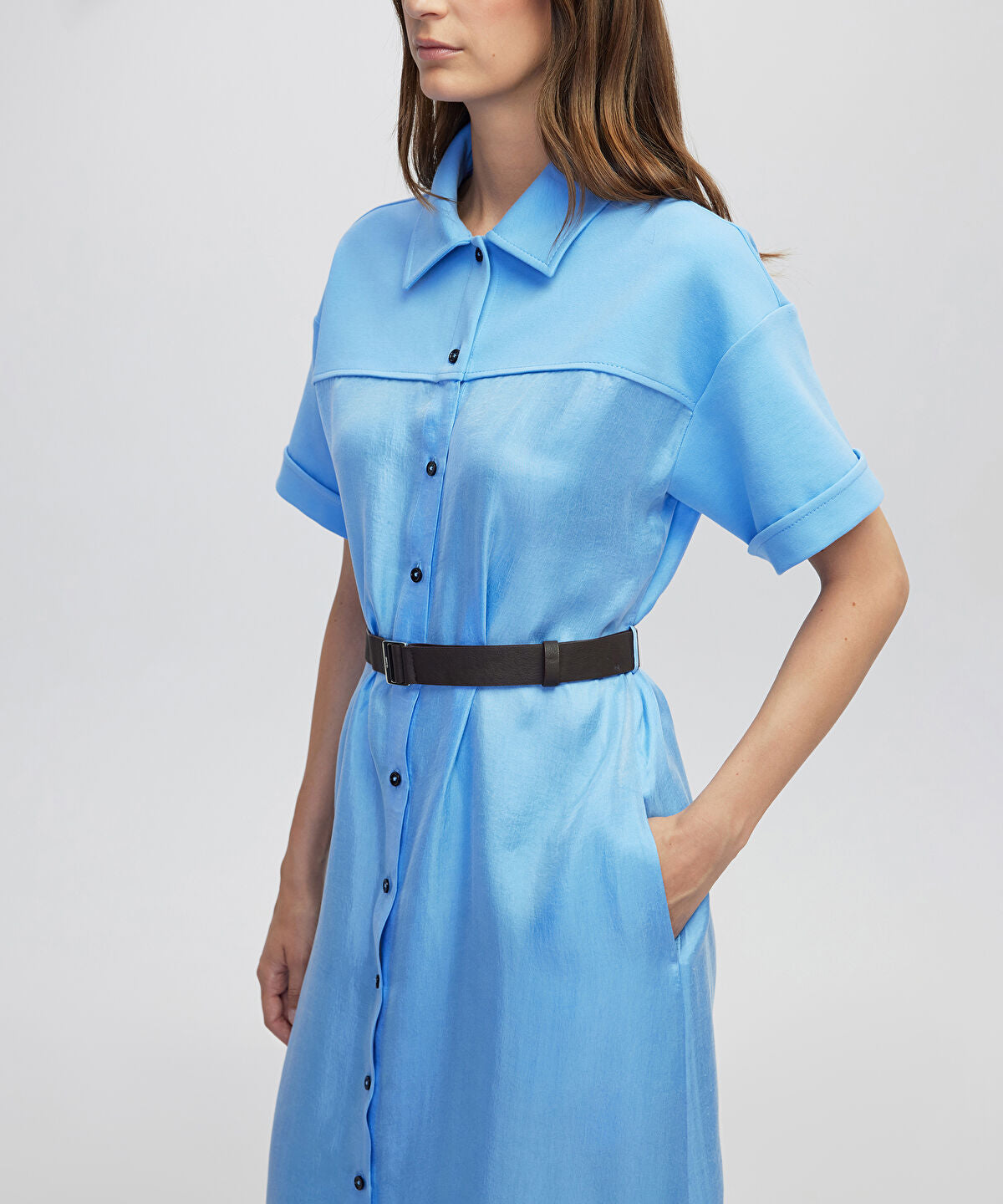 Belted Shirt Dress