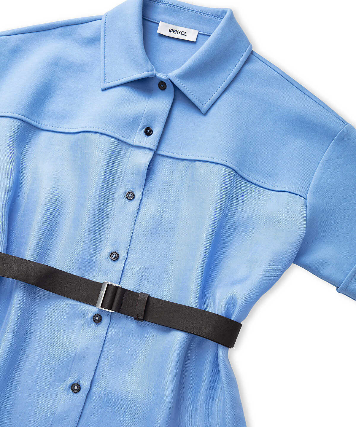 Belted Shirt Dress