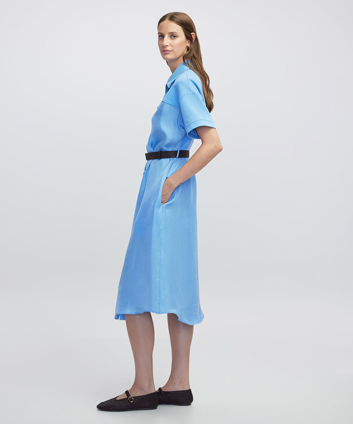 Belted Shirt Dress