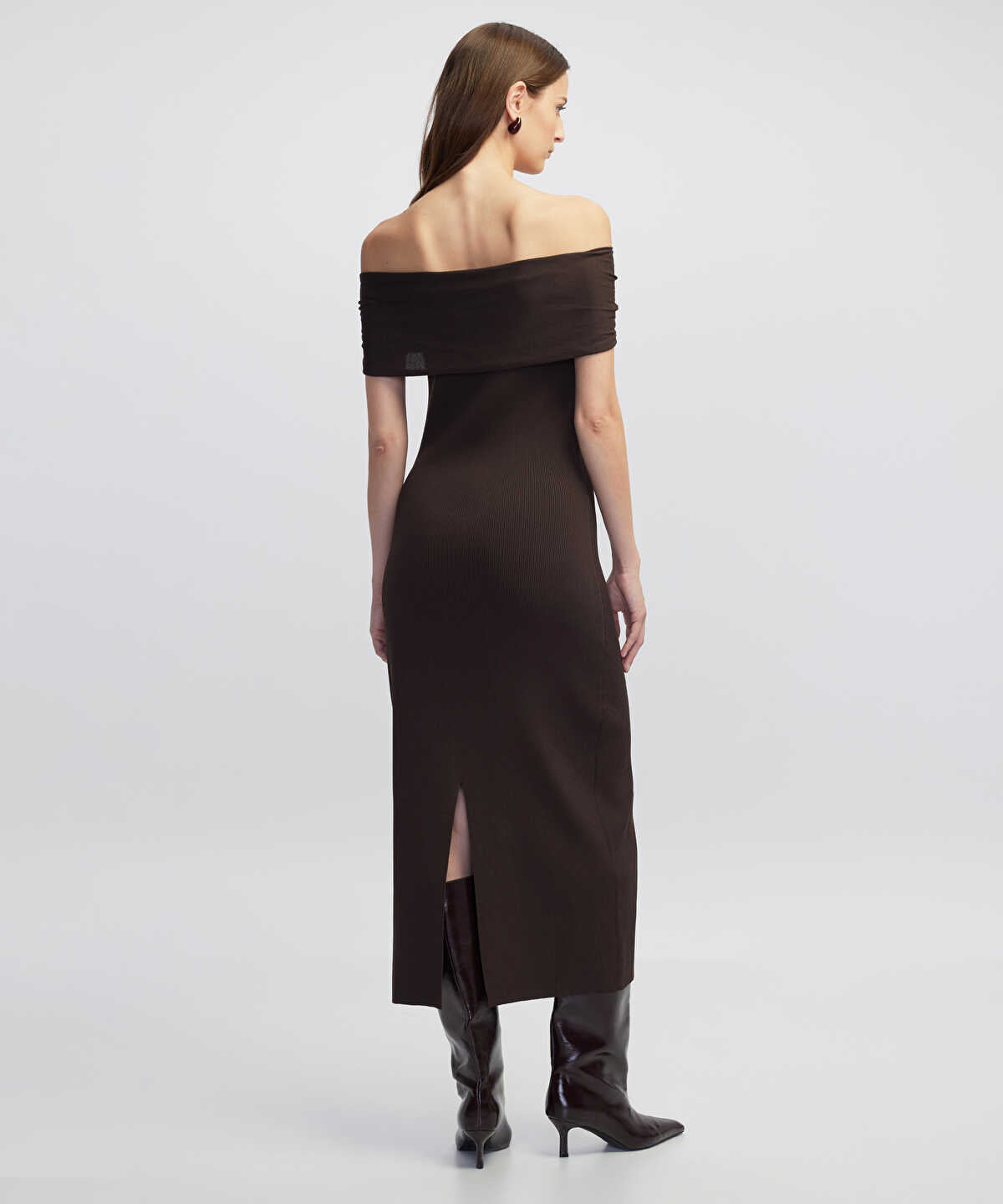 Off-the-Shoulder Knit Dress