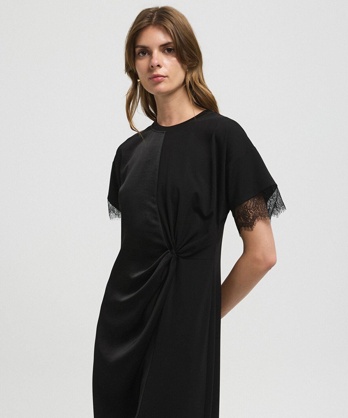 Lace-Trimmed Dress