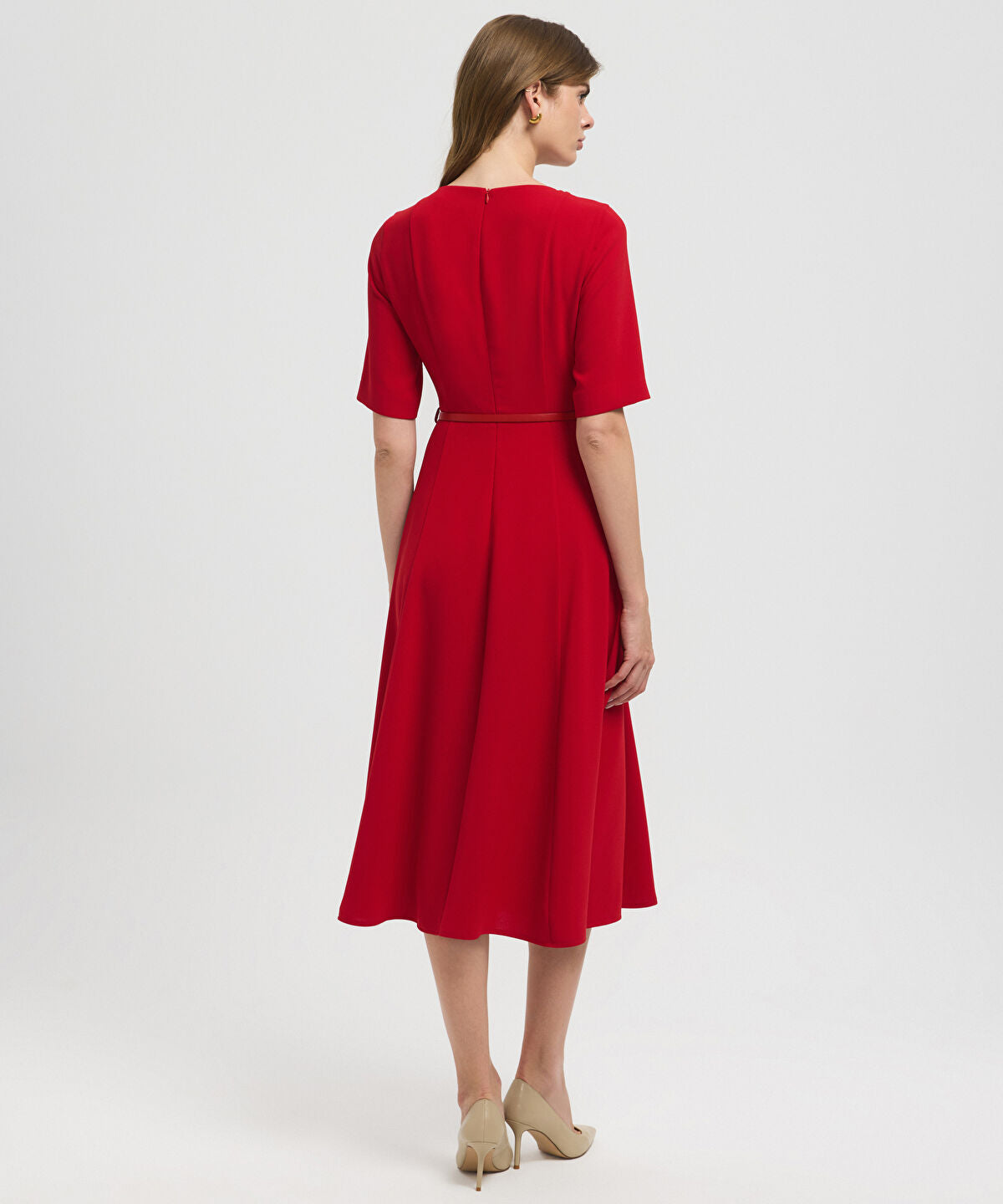 Belted Cutout Dress