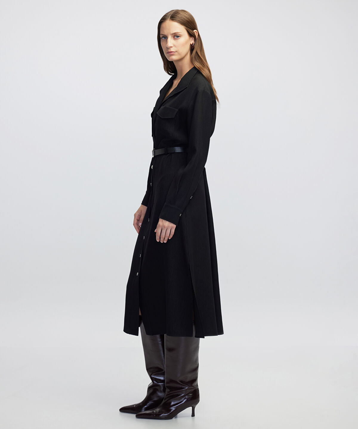 Belted Shirt Dress