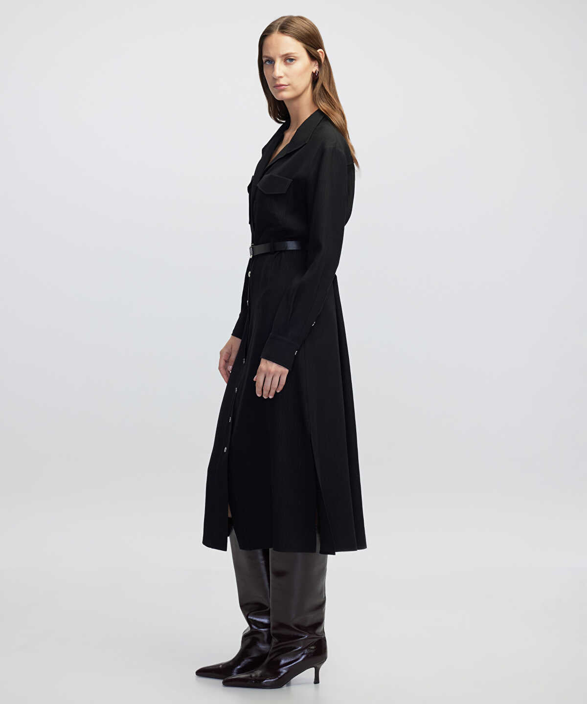 Belted Shirt Dress